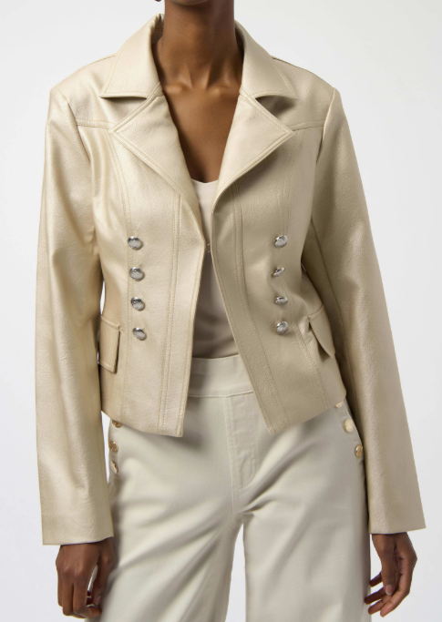 Notched Collar Fitted Jacket