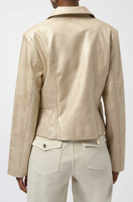 Notched Collar Fitted Jacket