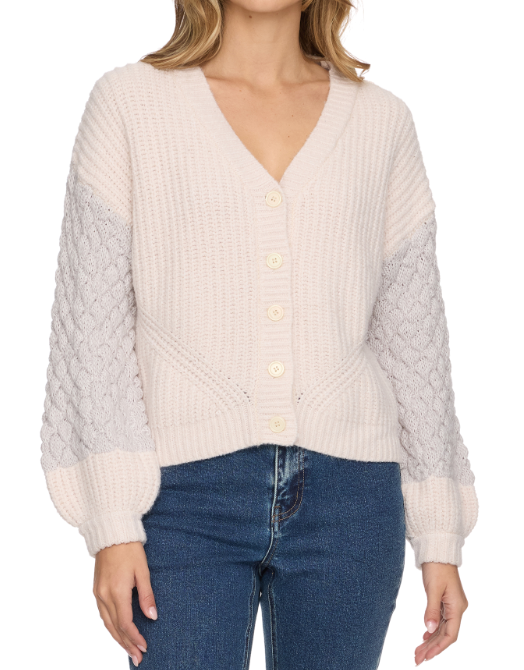 Brielle Mixed Stitch Cardigan