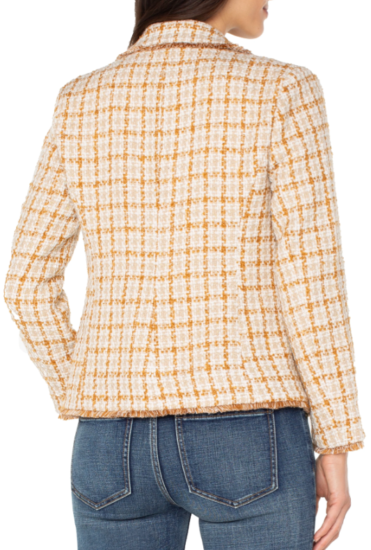 Blazer with Fray Edges