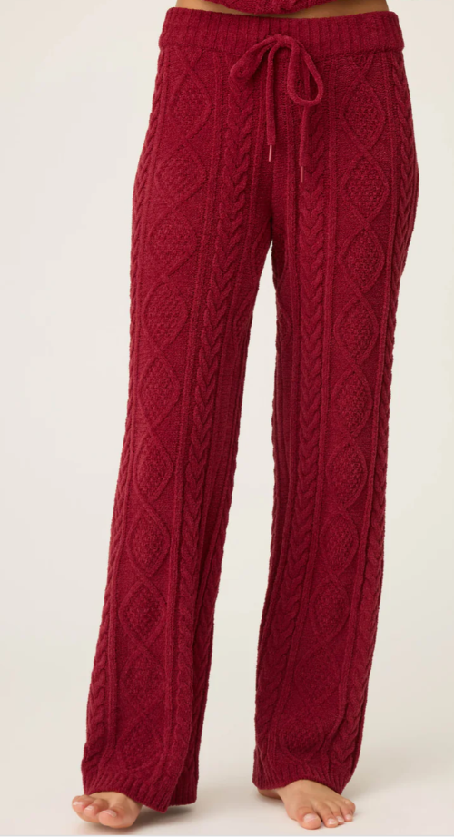 Chenille Cable Knit Pants