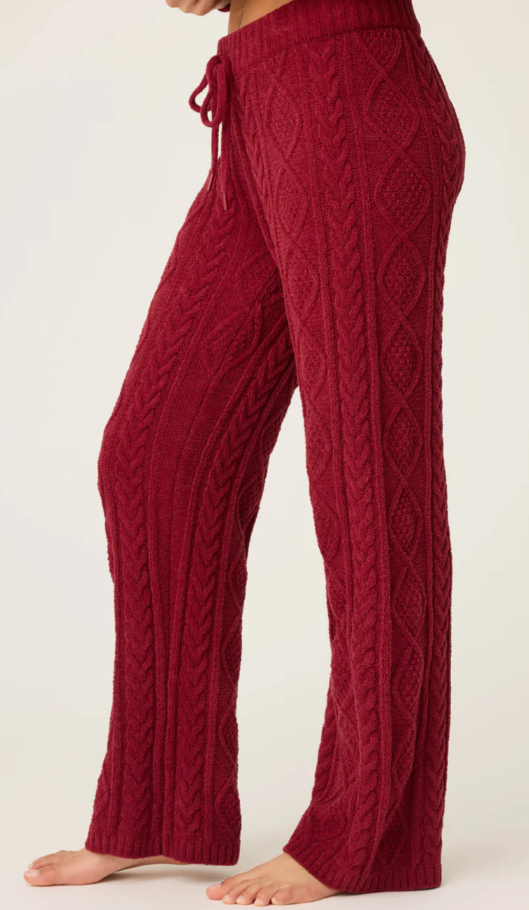 Chenille Cable Knit Pants