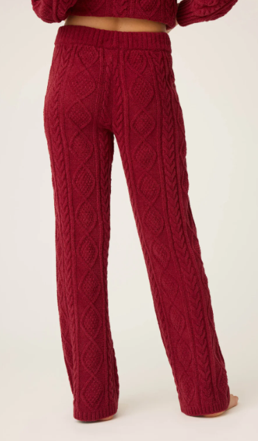 Chenille Cable Knit Pants