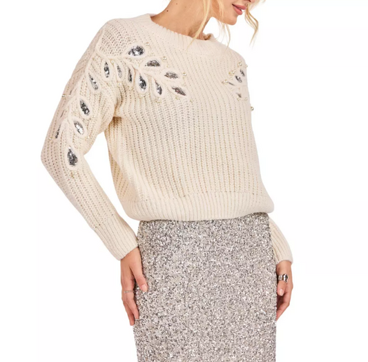 Monroe Leaf Cutout Sweater