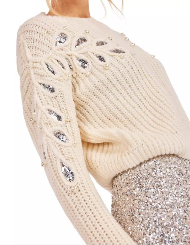 Monroe Leaf Cutout Sweater