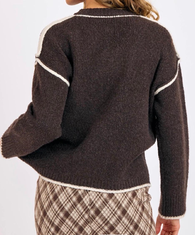 Juliet Overlap Hem Sweater