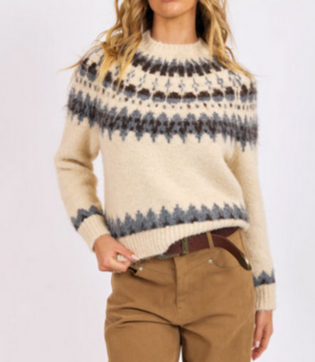 Montana Sky Fair Isle Sweater