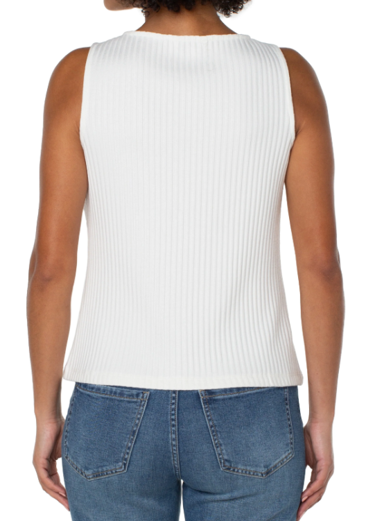 Sleeveless Rib Knit Top