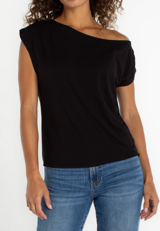 Asymmetrical Off the Shoulder Top