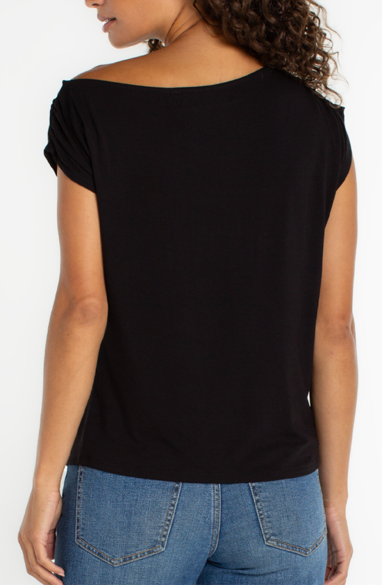 Asymmetrical Off the Shoulder Top