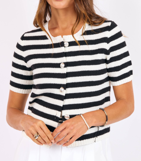 Daphne Stripe Cardigan