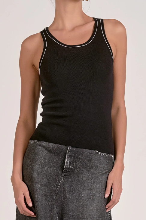 Contrast Stitch Tank