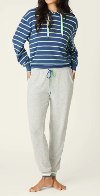 C'est La Vie Striped Hoodie