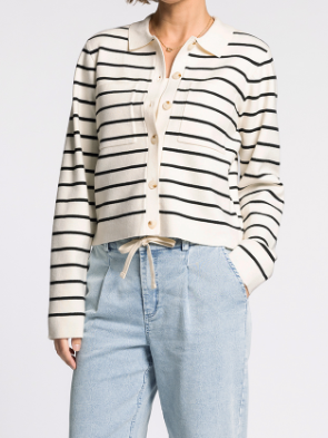 Clyde Striped Cardigan