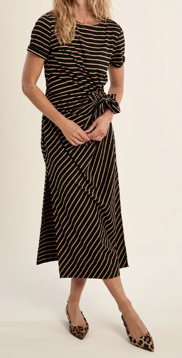 Striped Wrap Dress