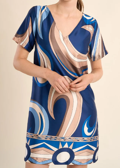 Navy Athena Dress