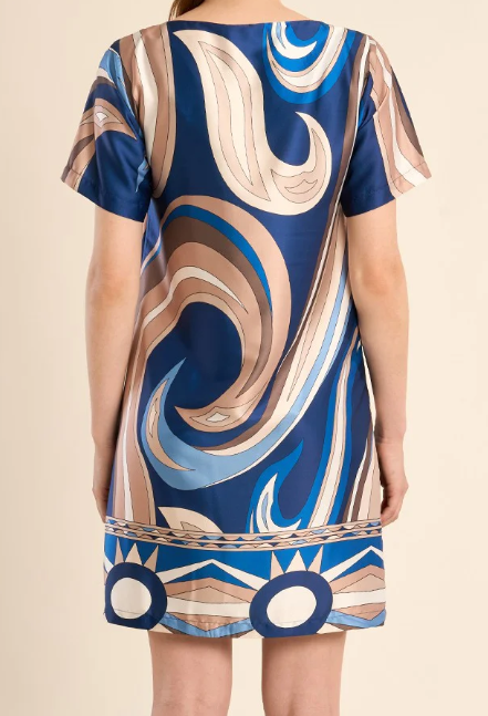 Navy Athena Dress