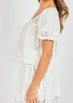 Misty Lace Inset Top