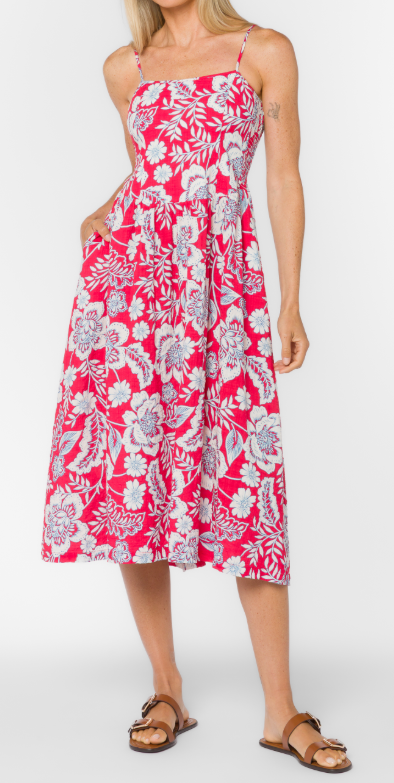 Floral Garden Midi Dress