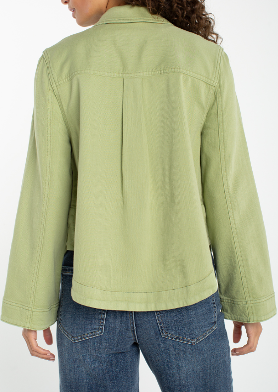High Low Denim Shacket