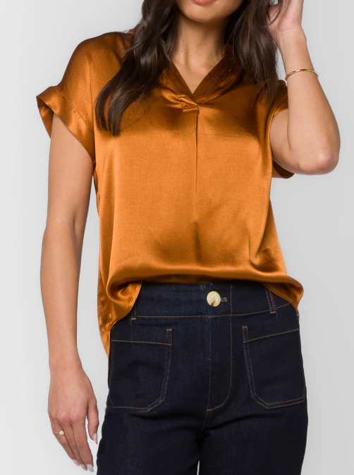 Huxley Short Sleeve Button Up Blouse