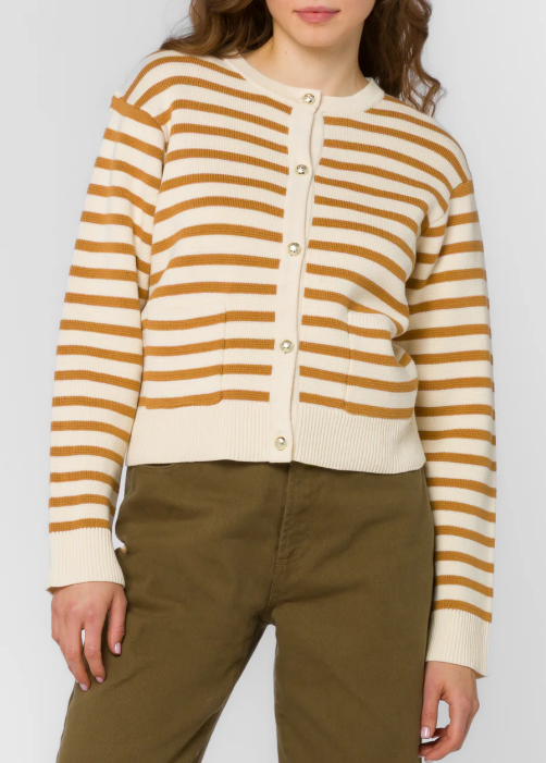 Melinda Striped Cardigan