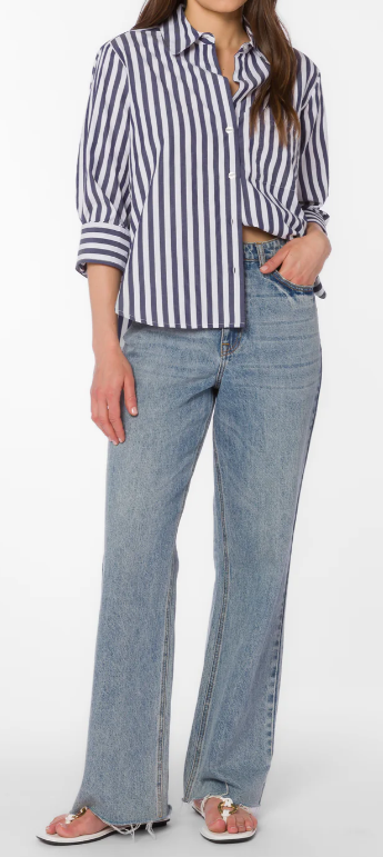 Valencia Striped Button Up