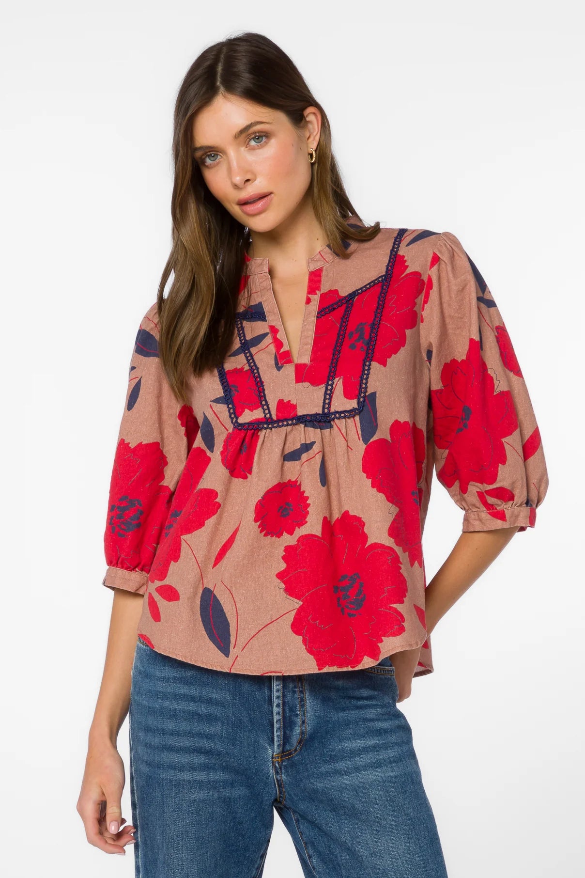 Zyler Flowy Floral Top