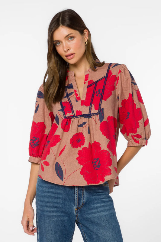 Zyler Flowy Floral Top