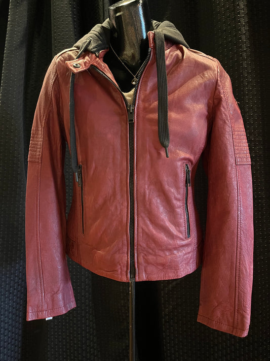 Mauritius Jadyn Red Leather Jacket